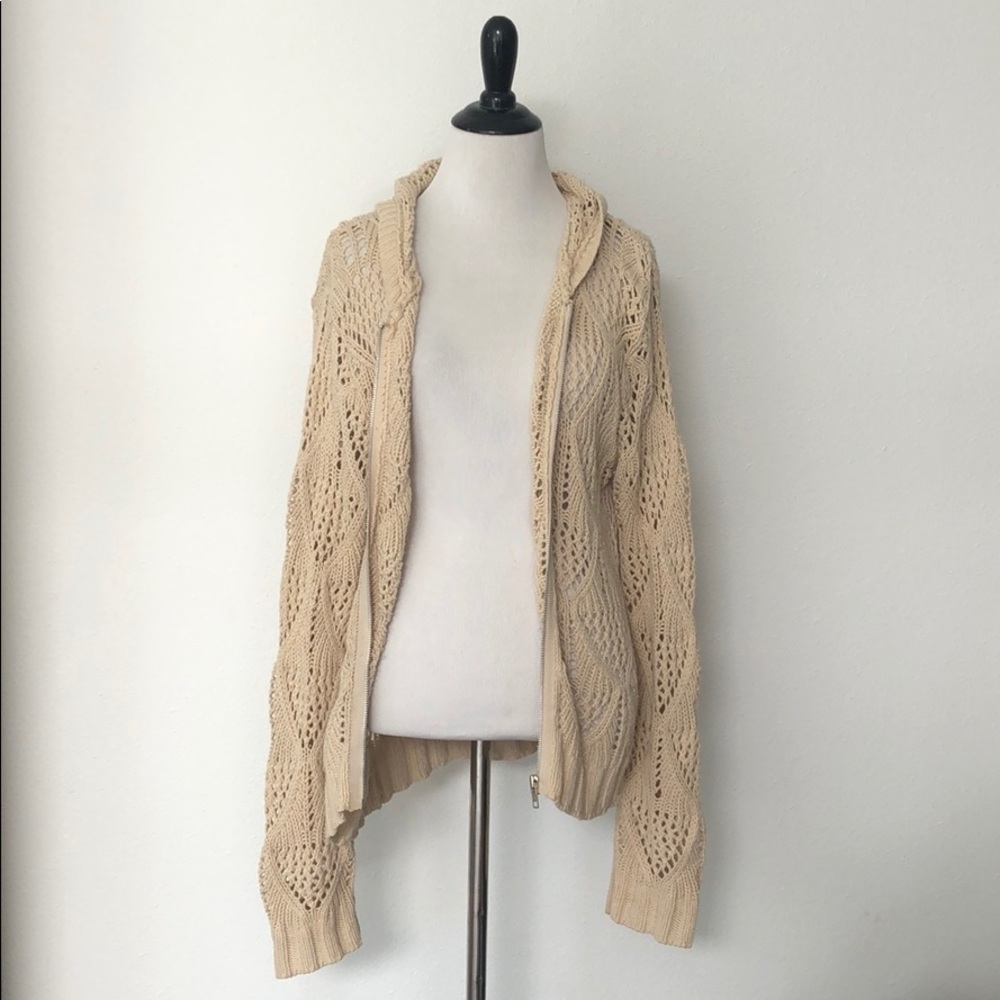 knit zip up cardigan